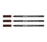 Edding Lot De 3 Feutres Calligraphie 1255 Marron Foncé (2.0) Pointe 2 Mm
