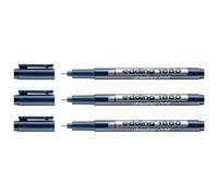 Edding Lot De 3 Feutres Fin De Précision 1880 Pointe Calibrée Noir (0.05) 0,2 Mm