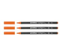 Edding Lot De 3 Feutres Pinceau Porcelaine 4200 Orange 1-4 Mm