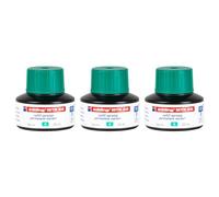 EDDING Lot de 3 Flacons 25ml Recharge D'encre MTK25 pour Marqueur Permanent Vert