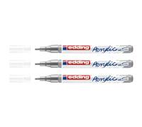 Marqueur acrylique fin edding 5300, ép. trait 1-2 mm Argent