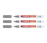 Edding Lot De 3 Marqueurs Craie Liquide 4085 Argent 1-2 Mm