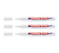 Edding 8750 4-8750049 Marqueur peinture blanc 2 mm, 4 mm