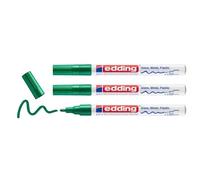 Edding Lot De 3 Marqueurs Peinture Brillante 751 Vert 1-2 Mm