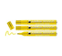 Edding Lot De 3 Marqueurs Permanent 2000c Corps Alu Jaune Pointe Ronde 1,5-3 Mm