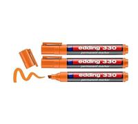 EDDING Lot de 3 Marqueurs Permanent 330 Orange 1-5 mm