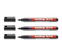 Edding 370 4-370001 Marqueur permanent noir résiste à l'eau: oui