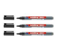 Edding Marqueur tableau blanc 361 4-361001 Noir