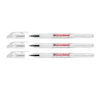 Edding Lot De 3 Rollers À Encre Gel 2185 Blanc Pointe 0,7 Mm