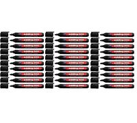 edding Lot de 30 marqueurs permanents 300 noirs (10 pièces)