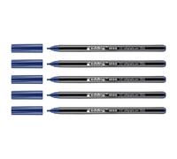 Edding Lot De 5 Feutres Calligraphie 1255 Bleu Acier (2.0) 2 Mm