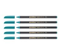 Edding Lot De 5 Feutres De Coloriage Métallique 1200 Vert Métallisé Pointe Ronde 1-3 Mm