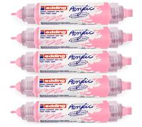 Edding Lot De 5 Marqueurs Acryl 3d Dble Pointe 5400 Mauve Chic 2-3 Mm, 5-10 Mm