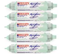 Edding Lot De 5 Marqueurs Acryl 3d Dble Pointe 5400 Menthe Douce 2-3 Mm, 5-10 Mm