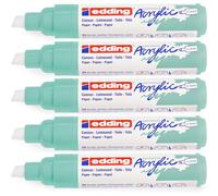 Edding Lot De 5 Marqueurs Acrylique Large 5000 Menthe Douce 5-10 Mm