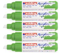 Edding Lot De 5 Marqueurs Acrylique Large 5000 Vert Jaune 5-10 Mm