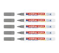Edding Lot De 5 Marqueurs Craie Liquide 4085 Argent 1-2 Mm