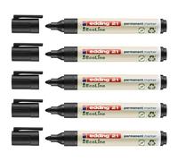 edding Marqueur permanent 21 EcoLine – noir, sèche vite, pointe ronde 1,5–3 mm – 1 stylo