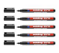 Edding Marqueur permanent 370 4-370001 Noir résistant à l'eau