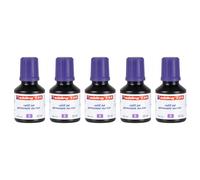 Edding Lot De 5 Recharges D'encre 30ml T25 Goutte À Goutte Pour Marqueur Permanent Violet