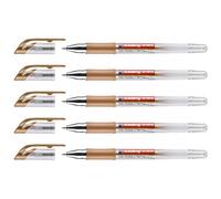 Edding Lot De 5 Rollers À Encre Gel 2185 Cuivre 0,7 Mm