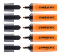 Edding Lot De 5 Surligneurs 345 Orange 2-5 Mm