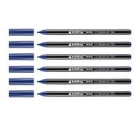 Edding Lot De 6 Feutres Calligraphie 1255 Bleu Acier (2.0) 2 Mm