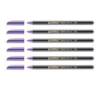 EDDING Lot de 6 Feutres de Coloriage métallique 1200 violet métallisé 1-3 mm
