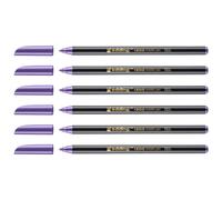 Edding Lot De 6 Feutres De Coloriage Métallique 1200 Violet Métallisé 1-3 Mm