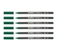 EDDING Lot de 6 Feutres pinceau Porcelaine 4200 vert 1-4 mm