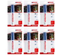 Edding Lot De 6 Marqueurs Craie Liquide 4090 Blister De 1 Bleu 4-15 Mm