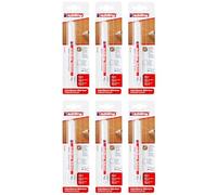 EDDING Lot de 6 Marqueurs pour meuble 8900 Blanc Pur Pointe Fine 1,5-2 mm