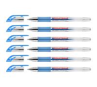 Edding Lot De 6 Rollers À Encre Gel 2185 Bleu 0,7 Mm