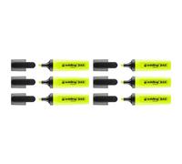 Edding Lot De 6 Surligneurs 345 Jaune Pointe Biseauté 2-5 Mm