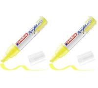 Edding Marker acrylique E-5000 Wide Néon jaune (Lot de 2)