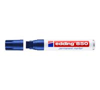 EDDING Marqueur 850 permanent - Pointe Biseautée Extra Large - Coloris Bleu