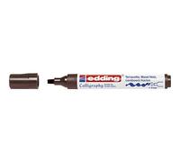 edding Marqueur calligraphie 1455 – Pointe flexible 1-5 mm – Marron foncé – 1 stylo
