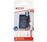 Edding Marqueur Craie Liquide 4085 Etui De 5 Assortis Pastel 1-2 Mm