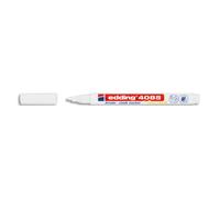 EDDING Marqueur craie liquide E-4085 pointe ogive 1-2mm base eau. Effaçable chiffon humide. Coloris blanc