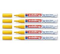 EDDING MARQUEUR E-751 EDDING 4-751-9-005 LARGEUR DE TRAIT 1 - 2 MM FORME DE PANNE FORME RONDE JAUNE 1 PC(S)