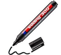 EDDING Marqueur Edding 300 permanent, corps plastique, pointe ogive - coloris noir