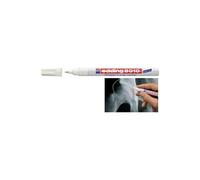 Edding Marqueur spécial radiologie 8010 – pointe ogive baguée métal 0,8 mm – blanc