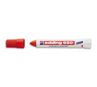 EDDING Marqueur industriel pate colorée et encre permanente Rouge pour toutes surfaces 6002