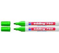 Edding - Marqueur peinture 750 - Pointe 2-4 mm - Industrie, vert, Lot de 2