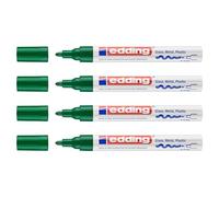 Edding - Marqueur peinture 750 - Pointe 2-4 mm - Industrie, vert, Lot de 4