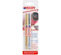 edding Marqueur Peinture brillante 780 blister de 2 Or-argent 0,8 mm