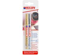 Edding Marqueur Peinture Brillante 780 Blister De 2 Or-Argent 0,8 Mm