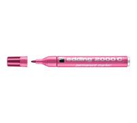 edding Marqueur permanent 2000 C – Pointe ronde 1,5–3 mm – Rose – 1 stylo – résiste à l'eau
