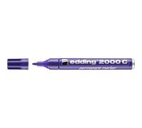 edding 2000 C Marqueur permanent - violet - 1 stylo - pointe ronde 1,5-3 mm - sèche vite - résiste à l'eau et à l'essuyage - pour carton, plastique, bois, métal - marqueur universel