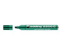 edding Marqueur permanent 2200 C – vert, pointe biseautée 1–5 mm, résiste à l'eau, 1 stylo